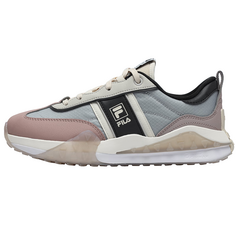 Кроссовки спортивные женские Fila Brick в стиле ретро, серый / кремовый / бледно-розовый