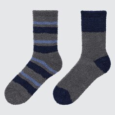 Мягкие пушистые носки HEATTECH (две пары) Uniqlo, темно-серый