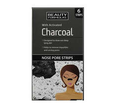 Beauty Formulas Charcoal Nose Pore Strips очищающие полоски для носа с активированным углем 6 шт.