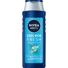 Nivea Men Cool Fresh освежающий шампунь для нормальных и жирных мужских волос, 400 мл
