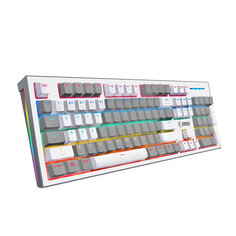 Механическая проводная игровая клавиатура MSI GK50Z, Blue Switches, серый-белый