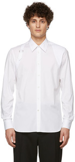Белая поплиновая рубашка Alexander McQueen