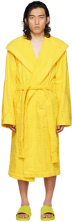 Желтый банный халат Intreccio Bottega Veneta