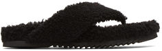 Черные сандалии Furnival из овечьей шерсти Burberry