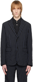 Черный полосатый пиджак Comme des Garçons Homme Deux