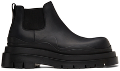 Черные ботинки челси из покрышек Bottega Veneta