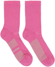 Розовые блестящие носки Rick Owens