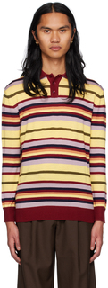 Разноцветная полосатая футболка-поло Lukhanyo Mdingi