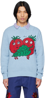 Синий свитер Happy Tomatoes Sky High Farm Workwear