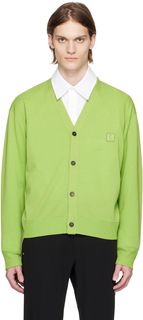 Зеленый кардиган с вышивкой Wooyoungmi