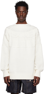 Белый свитер Eric Haze Edition sacai