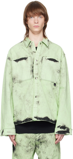 Зеленая джинсовая рубашка Sentinel OAMC