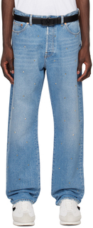 Синие джинсы Rockstud Valentino