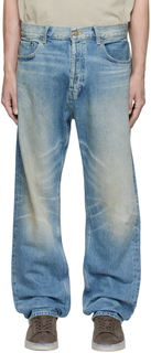 Синие выцветшие джинсы Essentials