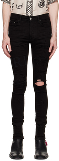 Черные джинсы с засечками AMIRI