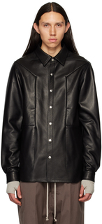 Черная куртка с противотуманным карманом Rick Owens