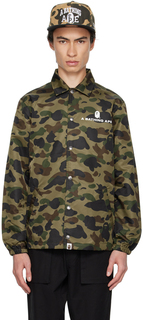 Зеленая спортивная куртка BAPE