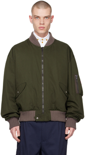 Куртка-бомбер цвета хаки Bernardo Vivienne Westwood