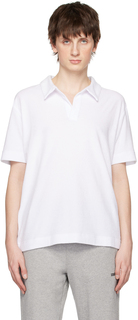 Белая футболка-поло с открытой планкой ZEGNA