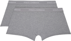 Набор из двух серых боксеров Dolce &amp; Gabbana