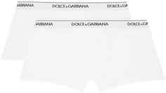Набор из двух белых трусов-боксеров Dolce &amp; Gabbana