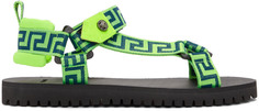 Зеленые сандалии La Greca Versace