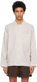 Пижамная рубашка большого размера Off-White &amp; Brown Tekla