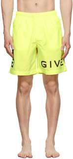 Желтые шорты для плавания 4G Givenchy
