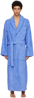 Синий классический халат Tekla