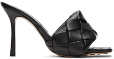 Черные босоножки на каблуке Intrecciato Lido Bottega Veneta