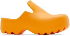 Оранжевые резиновые сабо Flash Bottega Veneta