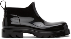 Черные сапоги шага Bottega Veneta