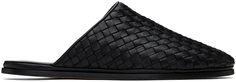 Черные тапочки Intrecciato Bottega Veneta