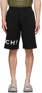 Черные спортивные шорты-бермуды 4G Givenchy