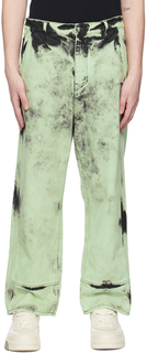 Зеленые джинсы Sentinel OAMC
