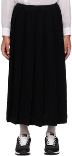 Черная юбка со складками Black Comme des Garçons