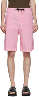 Розовые поплиновые шорты Dries Van Noten