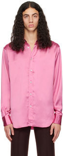 Розовая рубашка свободного кроя TOM FORD