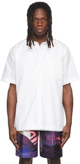 Белая многослойная рубашка из плотной ткани Valentino