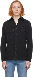 Черная джинсовая рубашка для отдыха TOM FORD