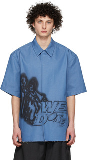 Темно-синяя джинсовая рубашка We11done