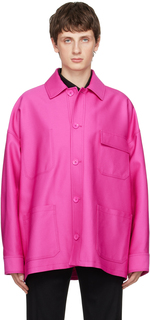 Розовая рубашка с карманом Valentino