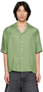 Зеленая рубашка на пуговицах SUNNEI
