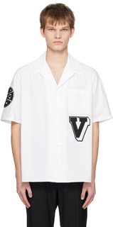 Белая рубашка из бисера Valentino
