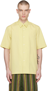 Желтая рубашка с расклешенным воротником Dries Van Noten