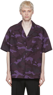 Фиолетовая хлопковая рубашка Valentino
