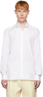 Белая рубашка с расклешенным воротником ZEGNA