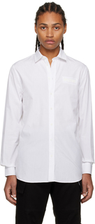 Белая рубашка с вышивкой Moschino