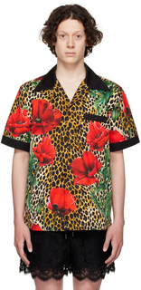 Многоцветная хлопковая рубашка Dolce &amp; Gabbana