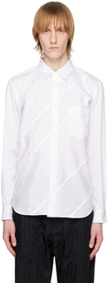 Белая рубашка со вставками Comme des Garçons Homme Deux
